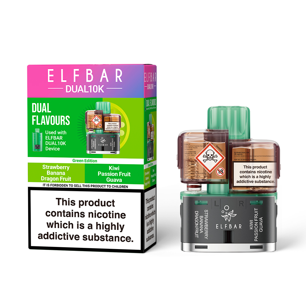 ELFBAR DUAL 10K Prefilled Pods | ManchesterVapeMan ELFBAR DUAL 10K Prefilled Pods | ManchesterVapeMan