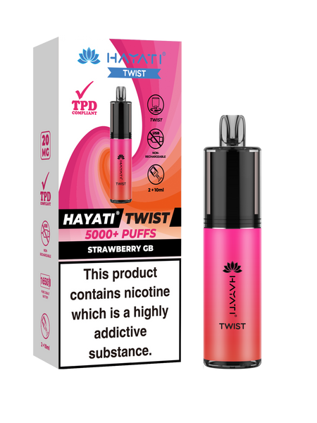 Strawberry GB  - Hayati Twist 5000 Disposable