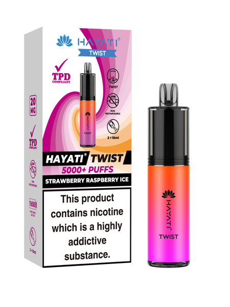 Strawberry Raspberry Ice  - Hayati Twist 5000 Disposable