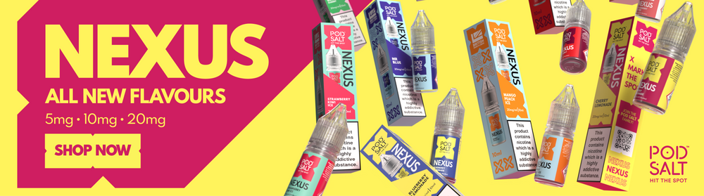 Pod Salt NEXUS Nic Salts 10ml 5mg bottle UK VAPE KINGS