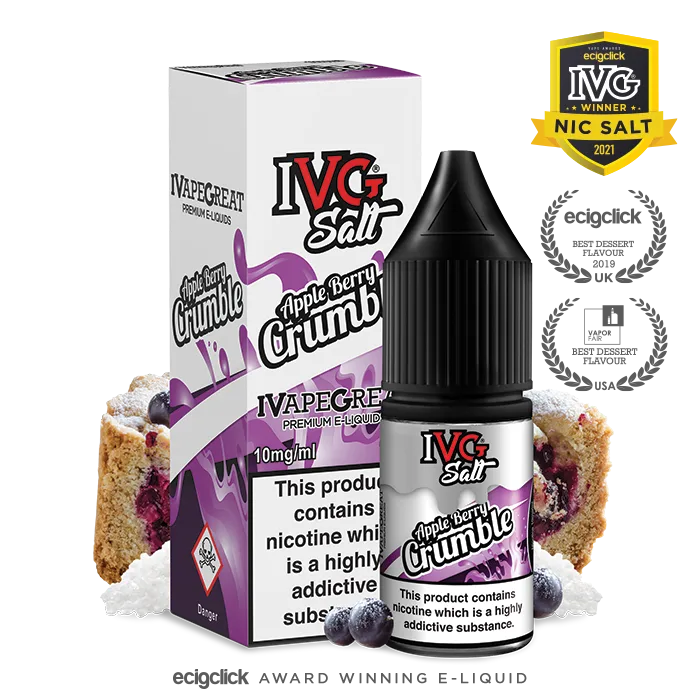 Apple Berry Crumble by IVG Salts