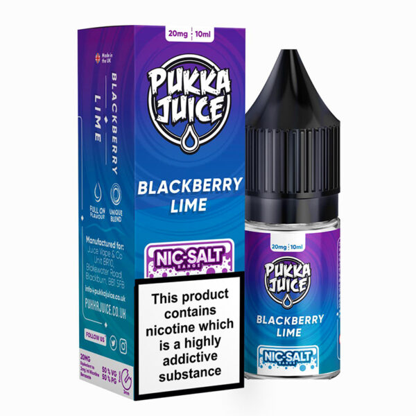 Blackberry Lime Nic Salt by Pukka Salt