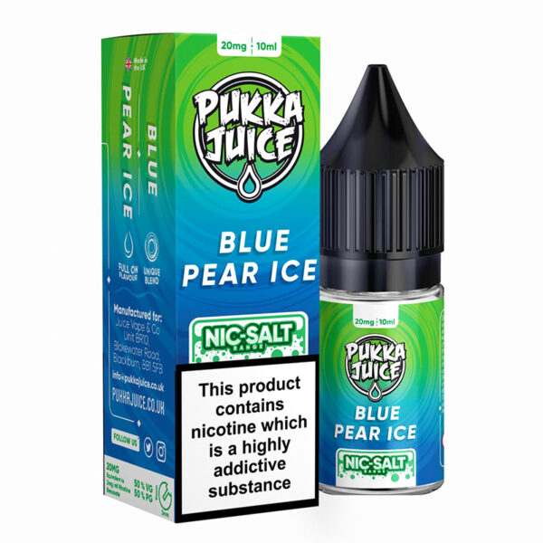 Blue Pear Ice Nic Salt by Pukka Salt