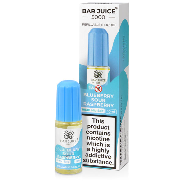 Blue Sour Raspberry Nic Salt - Bar Juice 5000