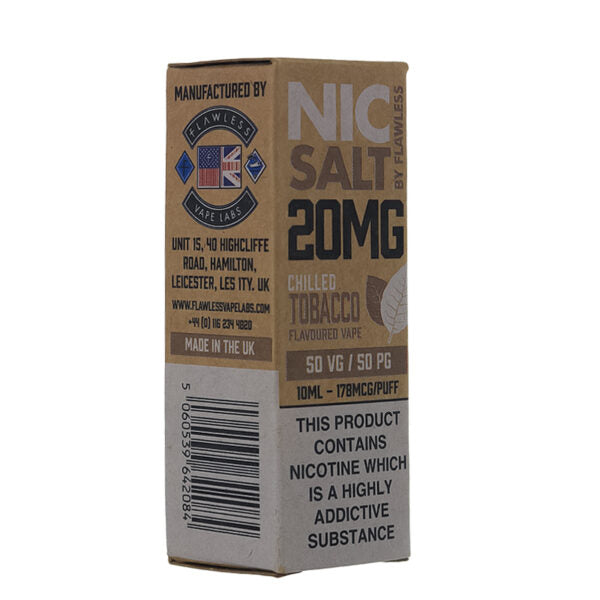 Chilled Tobacco by Flawless Nic Salts-ManchesterVapeMan
