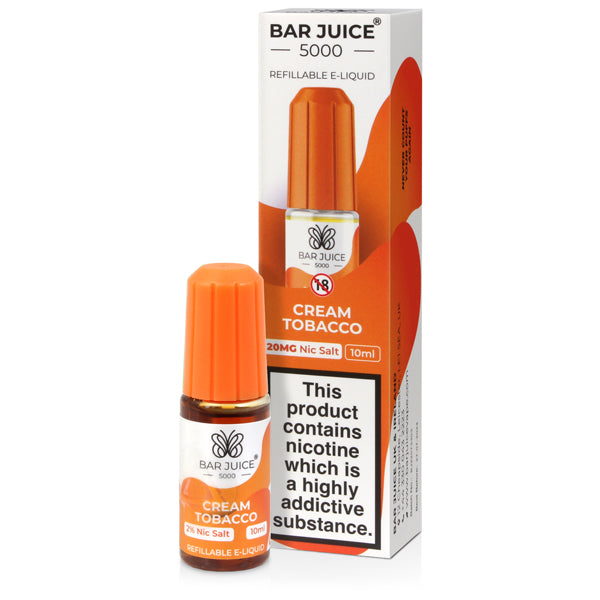 Cream Tobacco Nic Salt - Bar Juice 5000