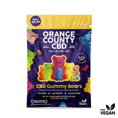 Orange County CBD Gummy Bears Mini Grab Bag (100mg)