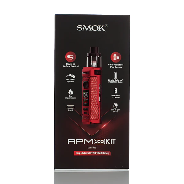 Mod Smok Rpm 100 SMOK RPM 100W Pod Mod Kit - External Battery | ManchesterVapeMan