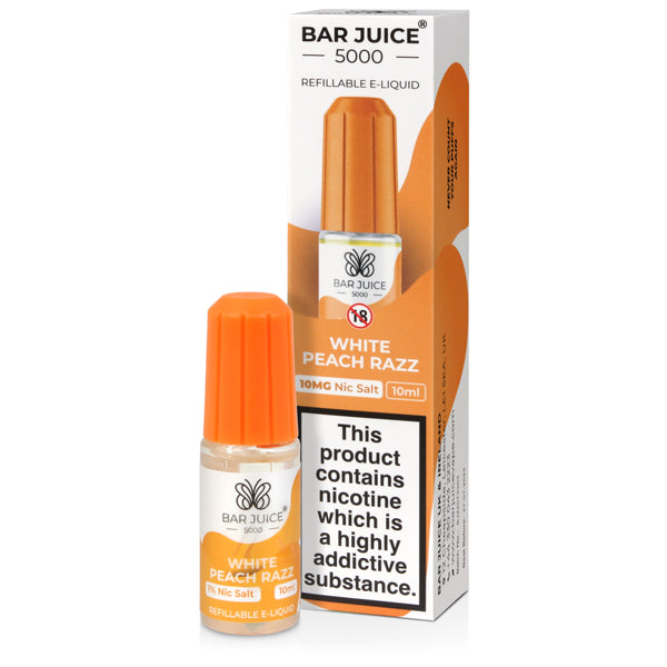 White Peach Razz Nic Salt - Bar Juice 5000