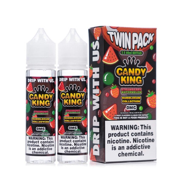 Bubblegum Collection Strawberry Watermelon By Candy King-ManchesterVapeMan